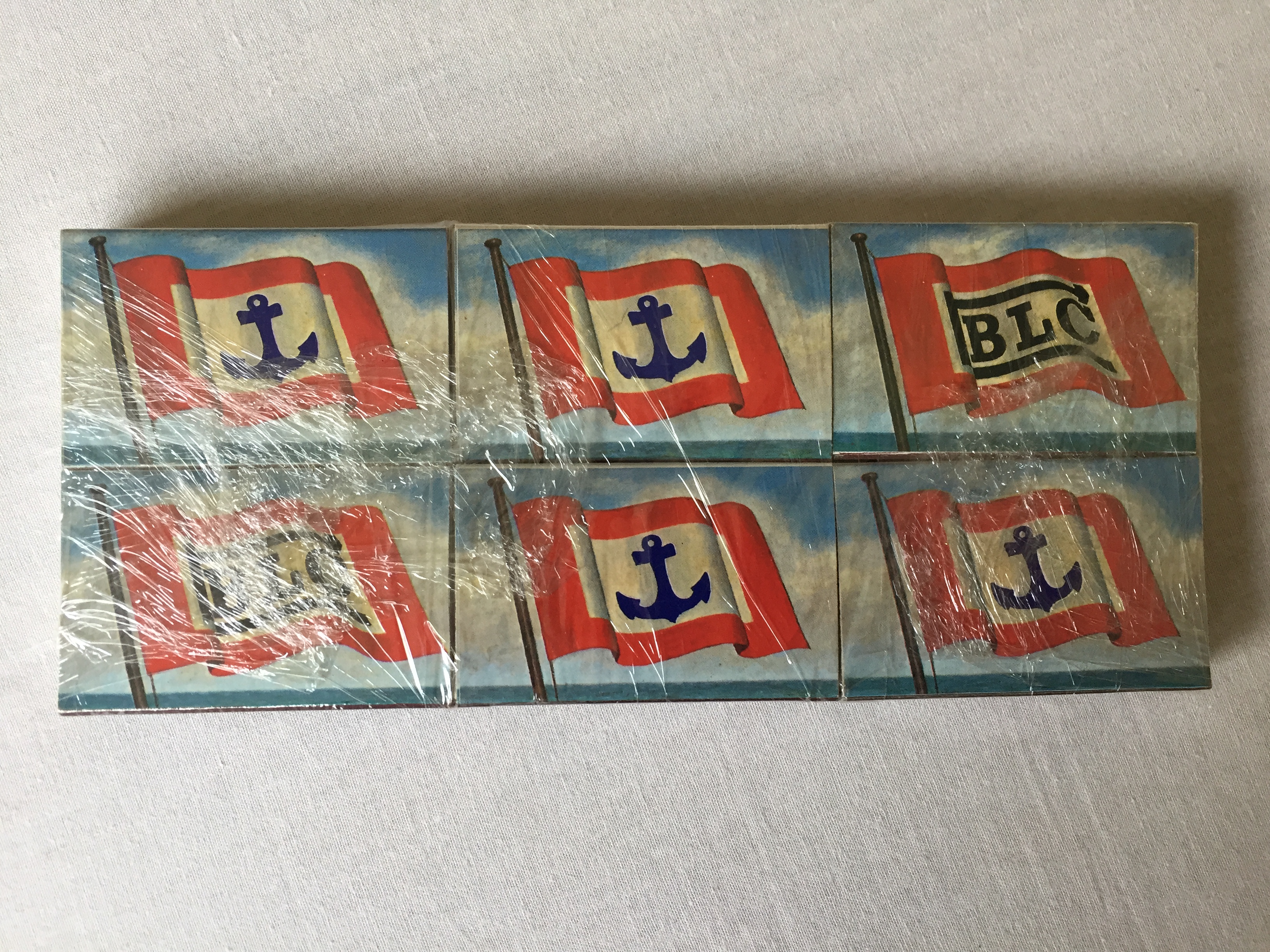 SET OF 6 UNOPENED AND UNUSED BOXES OF MATCHES FROM THE BEN LINE SHIPPING COMPANY 