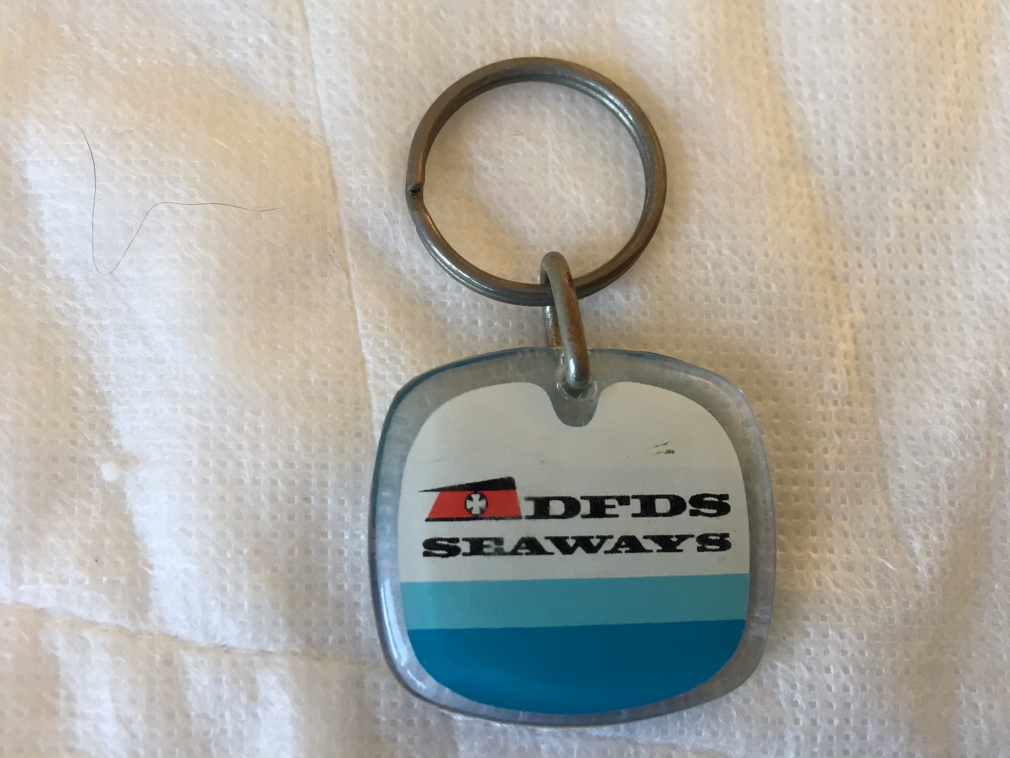 EARLY KEYRING SOUVENIR FROM THE DFDS SHIPPING COMPANY
