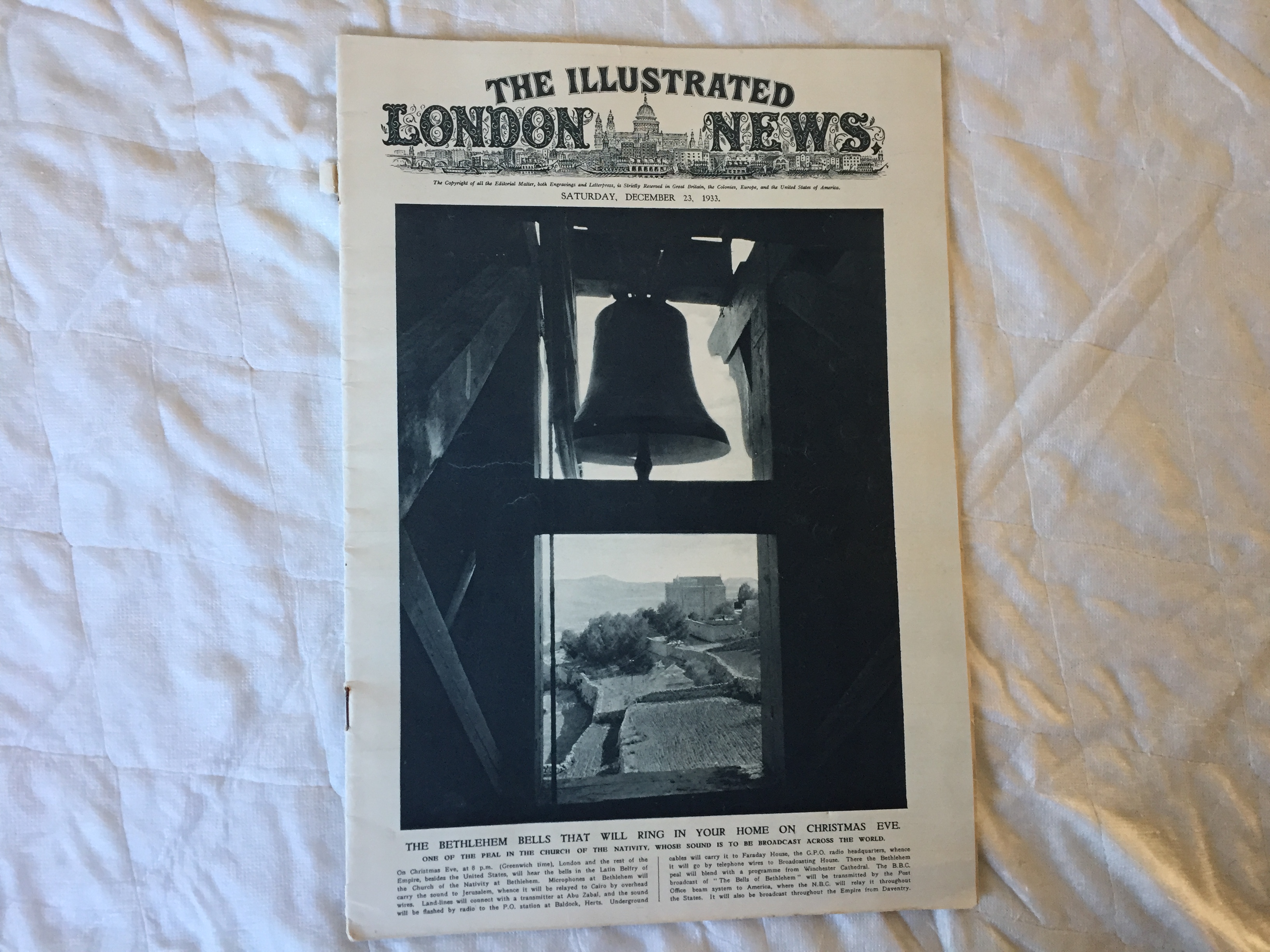 1933 EDITION OF THE ILLUSTRATED LONDON NEWS