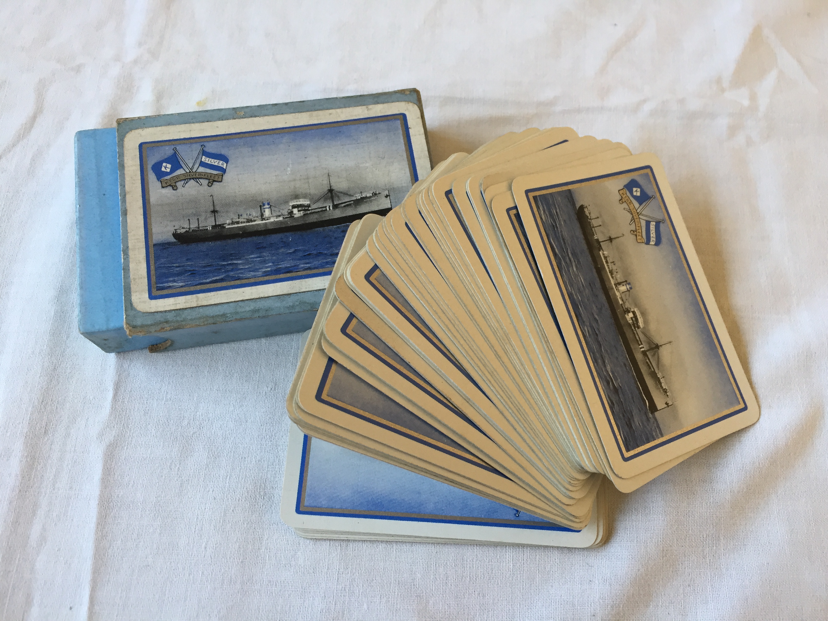 SET OF VERY EARLY PLAYING CARDS FROM THE KERR-SILVER FLEET SHIPPING COMPANY