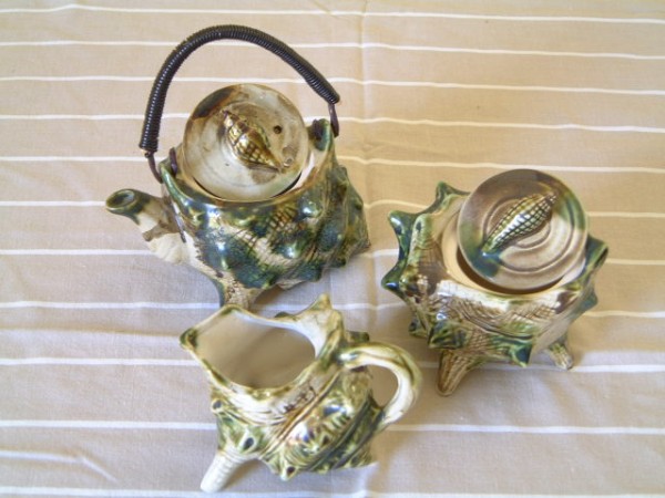 EARLY 'KING NEPTUNE' TEAPOT SET