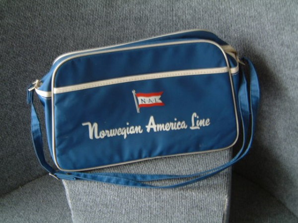 SHIP'S BAG FROM THE NORWEGIAN AMERICA LINE