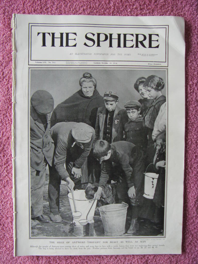 COPY OF THE ILLUSTRATED NEWSPAPER 'THE SPHERE' FROM 1914