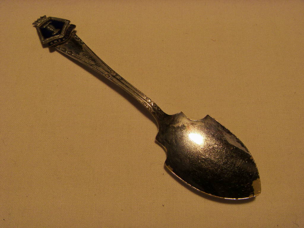 SOUVENIR TEA SPOON FROM THE NAVAL VESSEL HMS NORFOLK