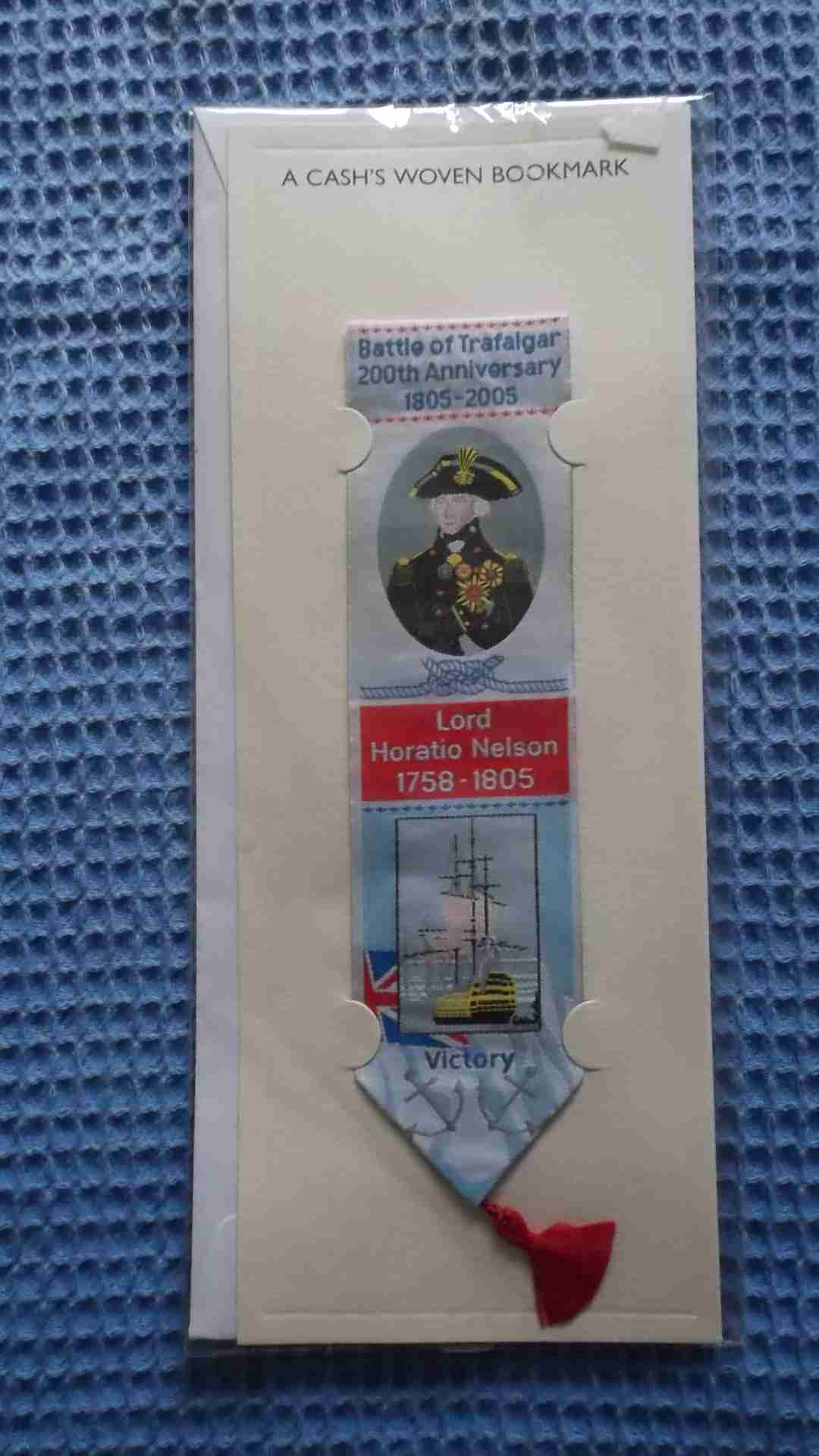 MATERIAL BOOKMARK COMMEMORATING THE 200TH ANNIVERSARY OF THE BATTLE OF TRAFALGAR