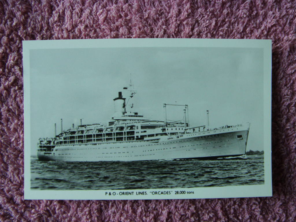 ORIGINAL B/W PHOTOGRAPH OF THE P&O-ORIENT LINE VESSEL 'THE ORCADES'