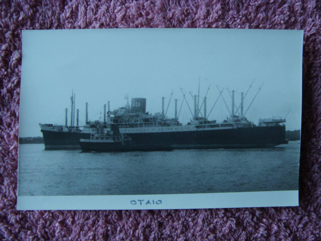 ORIGINAL B/W PHOTOGRAPH OF THE P&O LINE VESSEL THE OTAIO TAKEN 1973