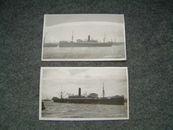 2 VERY SCARCE OLD PHOTOGRAPHS OF 2 UNION LINE VESSELS