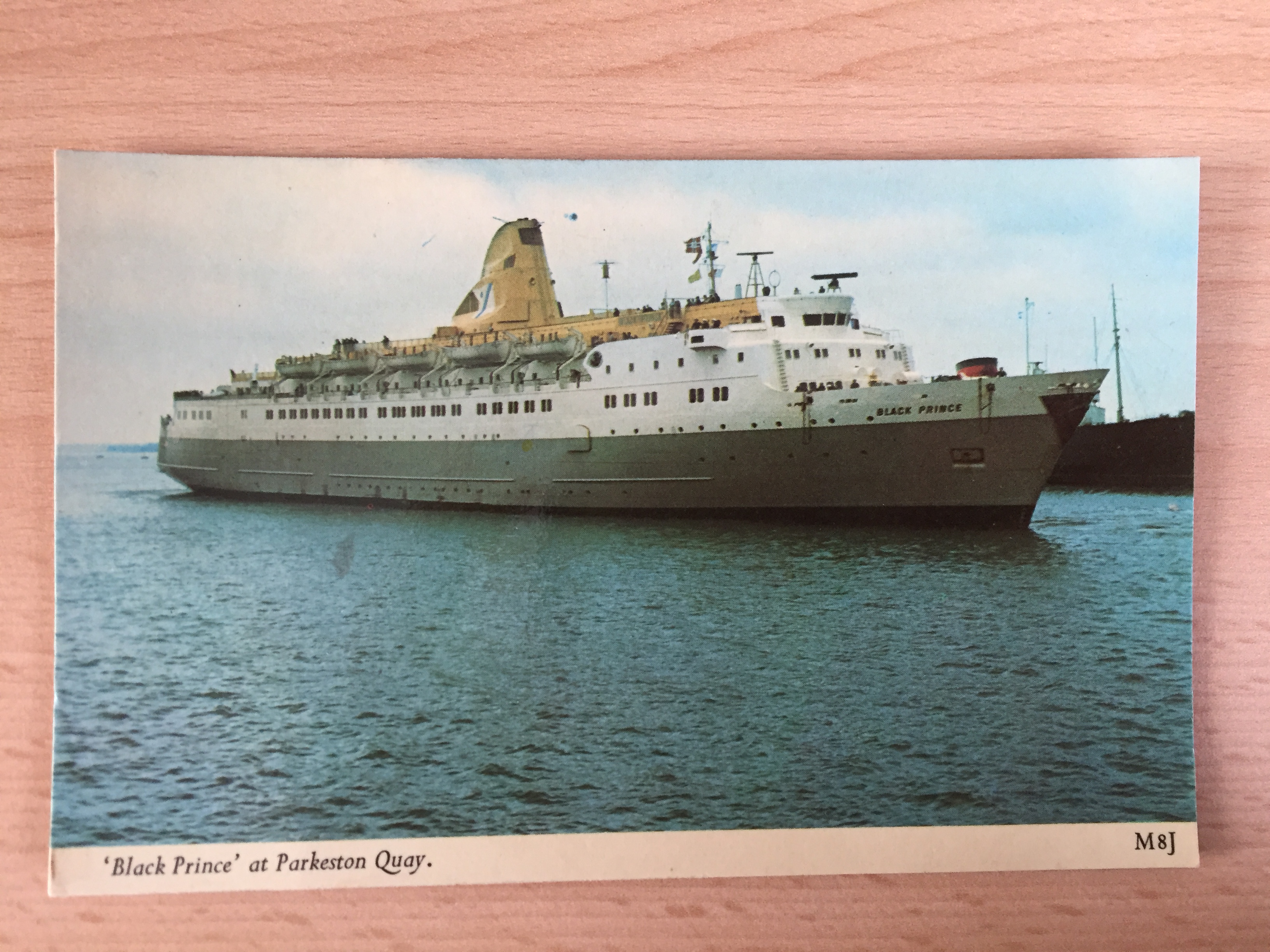 UNUSED COLOUR POSTCARD FROM THE VESSEL THE BLACK PRINCE FROM THE FRED OLSEN LINE