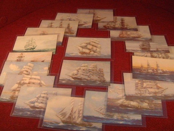 SUPERB EARLY SET OF J. SPURLING SEVEN SEAS POSTCARDS