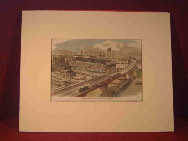 PRINT OF THE FORESTS LIFE BOAT YARD IN LONDON, ENGLAND