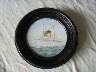 FRAMED CIRCULAR PICTURE OF THE OLD UNION CASTLE LINE VESSEL THE DURHAM CASTLE CIRCA EARY 1900's
